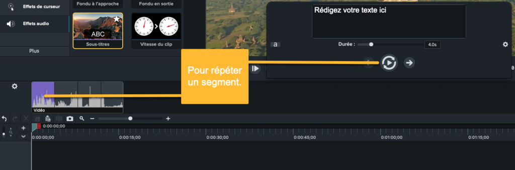 Camtasia pour ajouter des sous-titres et des légendes à une vidéo