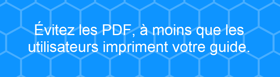 Le bon format pour une notice d'utilisation