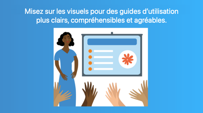 Importance des visuels dans un guide d'utilisation