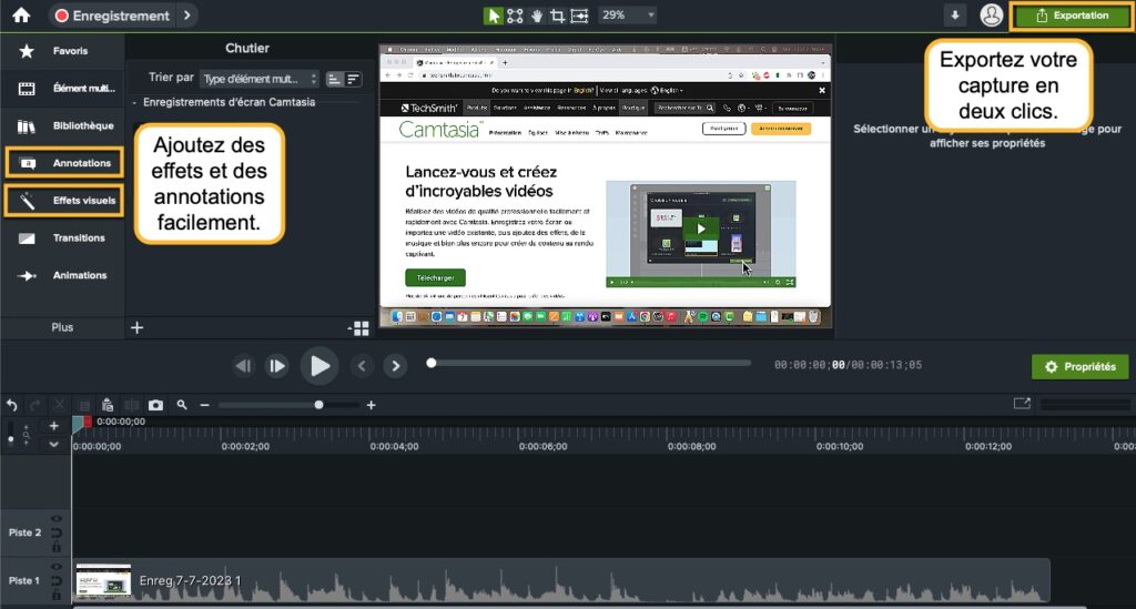 Comment enregistrer son écran de Mac avec Camtasia