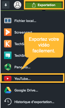 Exportez vos vidéos après les avoir fusionné
