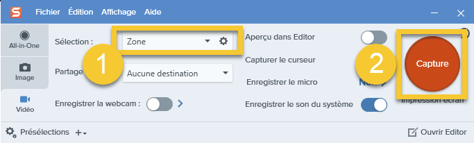 Enregistrer son écran Windows avec Snagit