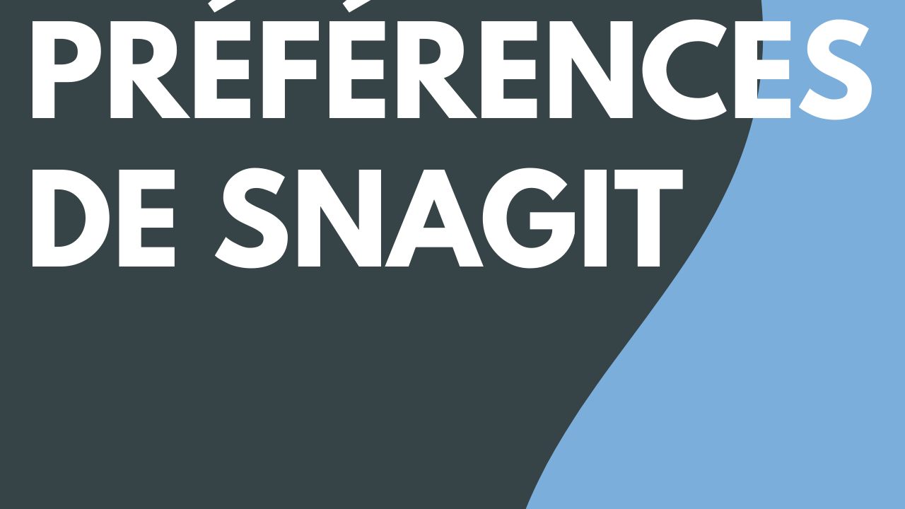 Préférences de Snagit