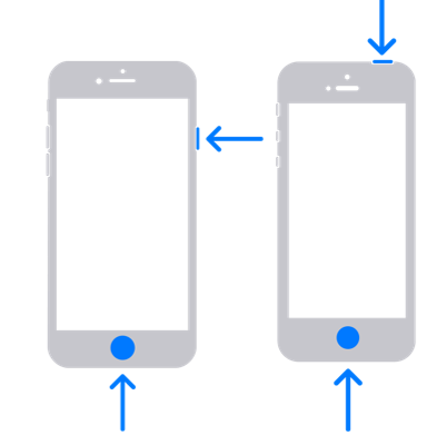 Faire une capture d'écran sur iPhone avec touch ID