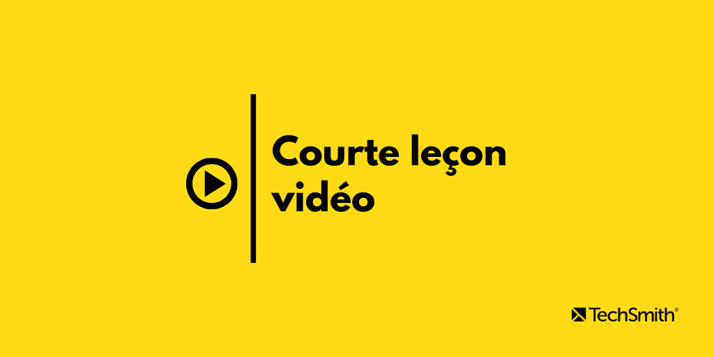 Créer une vidéo de courte durée permet de garder l’attention des étudiants.