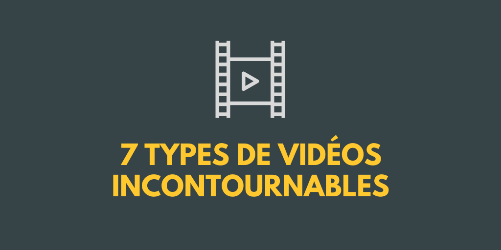 Pellicule vidéo illustrant les 7 types de vidéos incontournables pour créer une classe virtuelle efficace