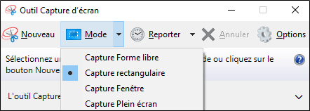 Faire une capture d'écran sur PC de forme libre