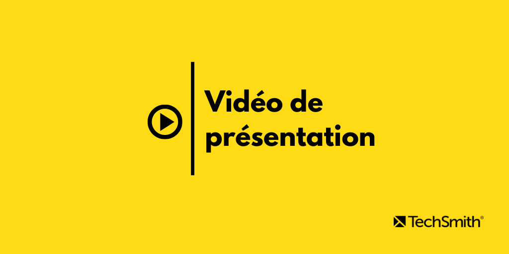 La vidéo de présentation est utile au début d’un cours à distance.