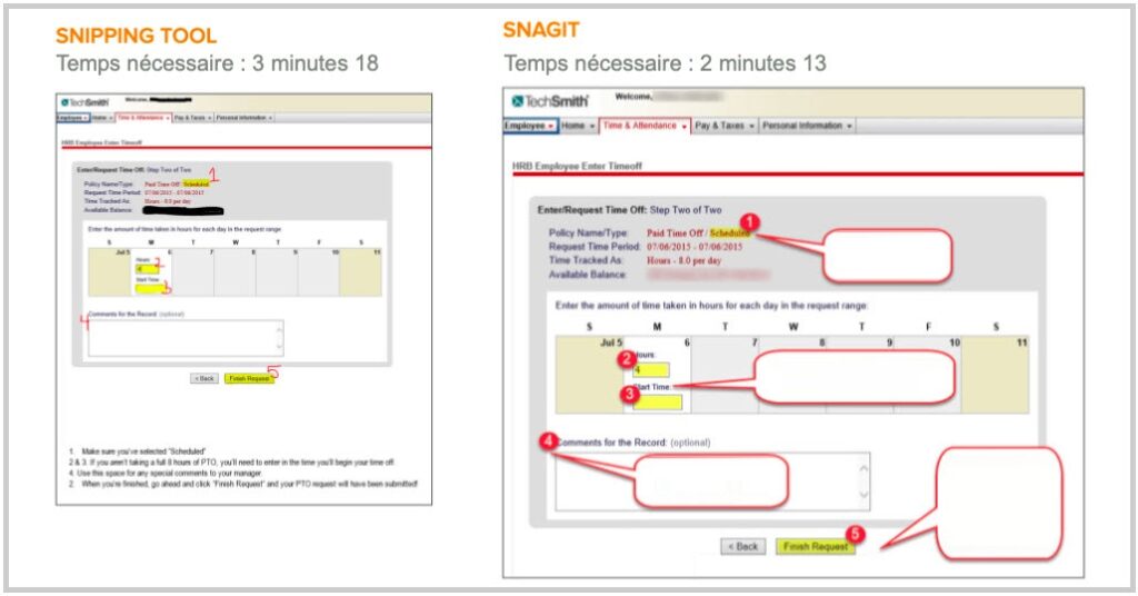 Économiser du temps avec un logiciel de retouche d’image comme Snagit