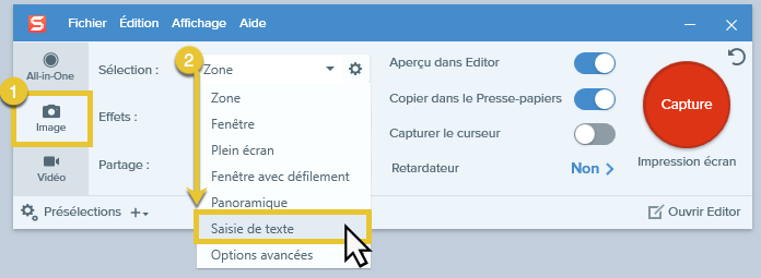 Comment capturer du texte sous Windows ou Mac avec Snagit ?