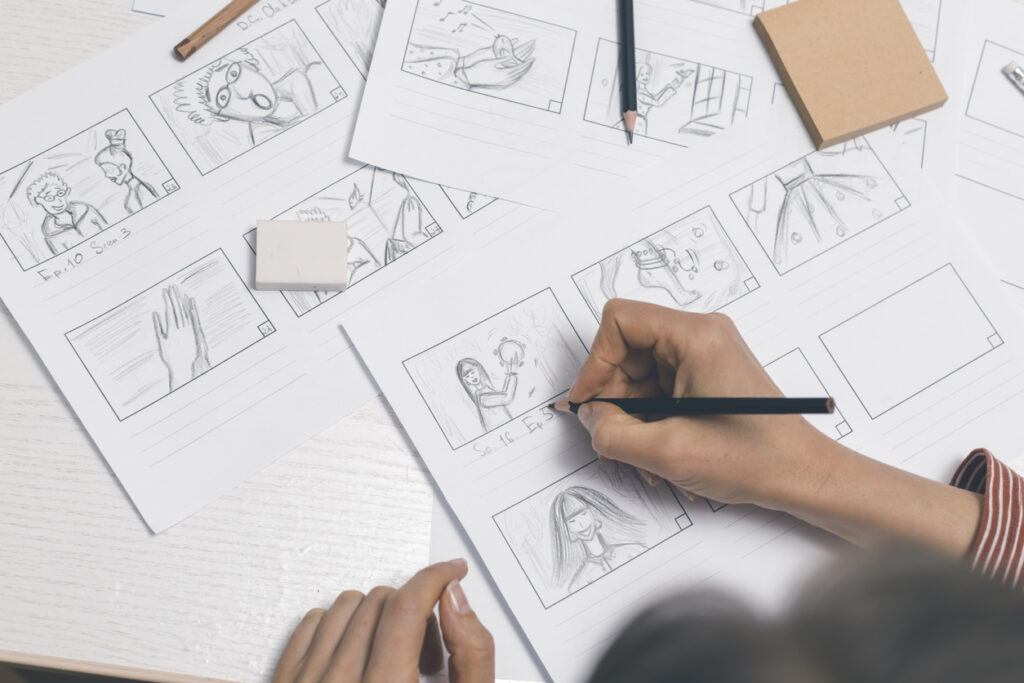 Le storyboard est une étape importante dans la réalisation vidéo.