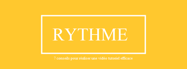 Rythme adéquat de la vidéo