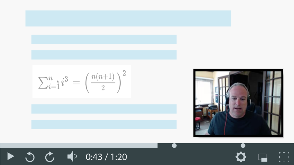 Capture d’écran d’une courte vidéo montrant comment enseigner à distance grâce à ce type de vidéos