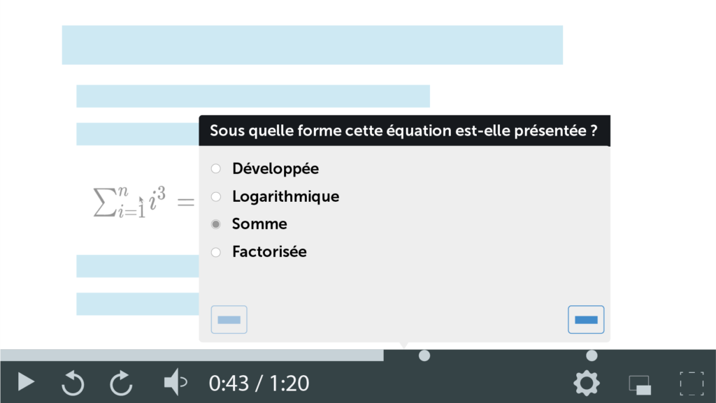 Capture d’écran d’exercices en ligne afin de créer une classe virtuelle dynamique 