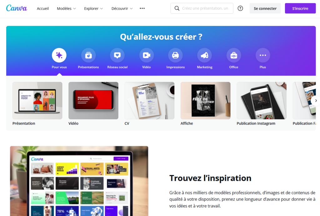 Utilisez Canva pour créer une vidéo de présentation de produit.