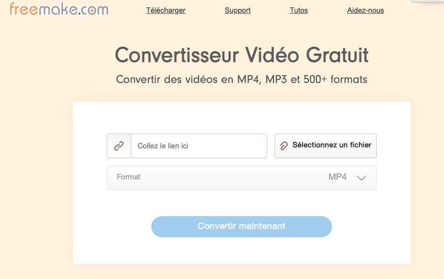 Freemake, idéal pour transformer le format d'une vidéo