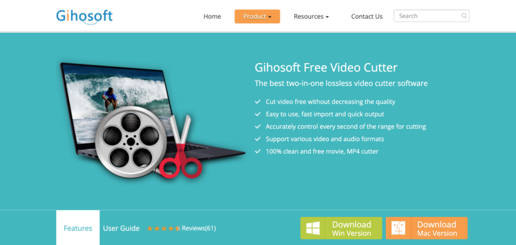 Couper une vidéo avec Gihosoft