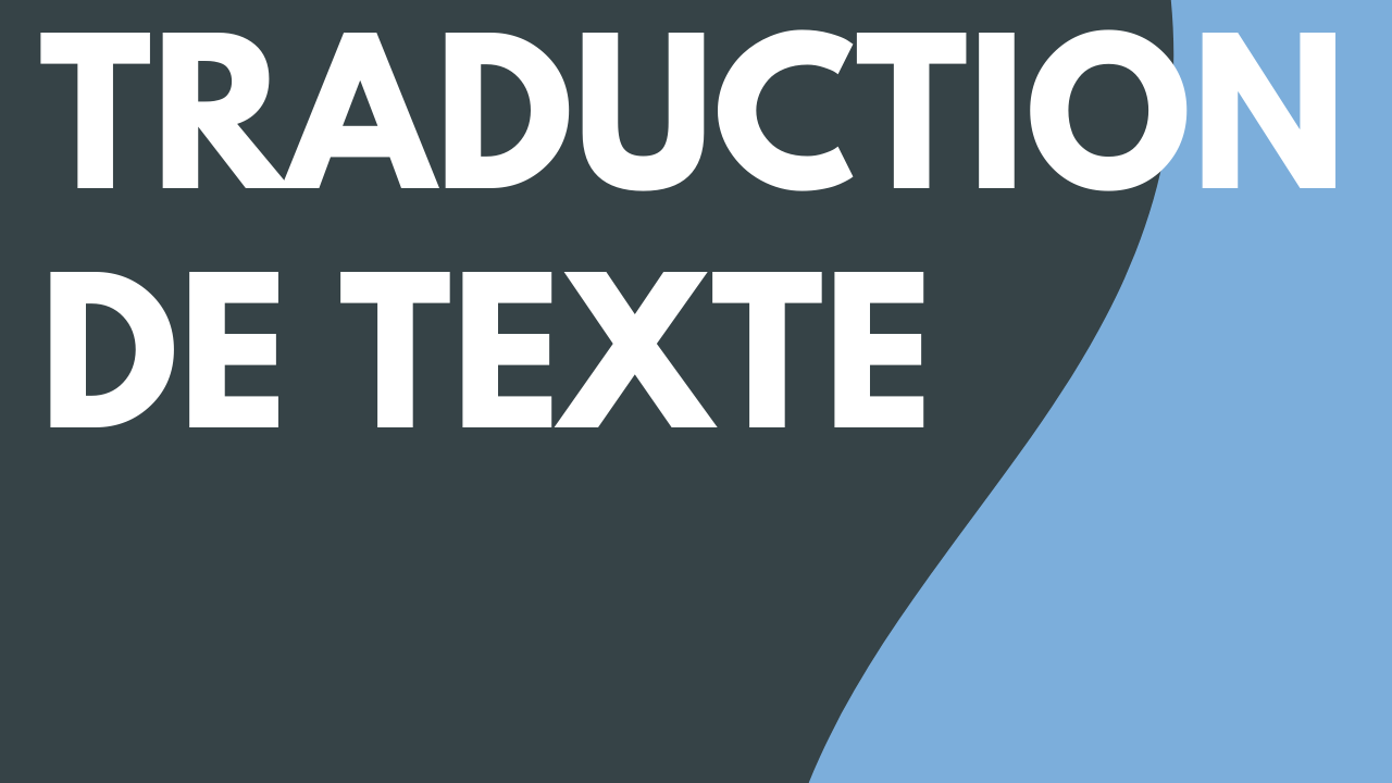 Traduction de texte (Mac)