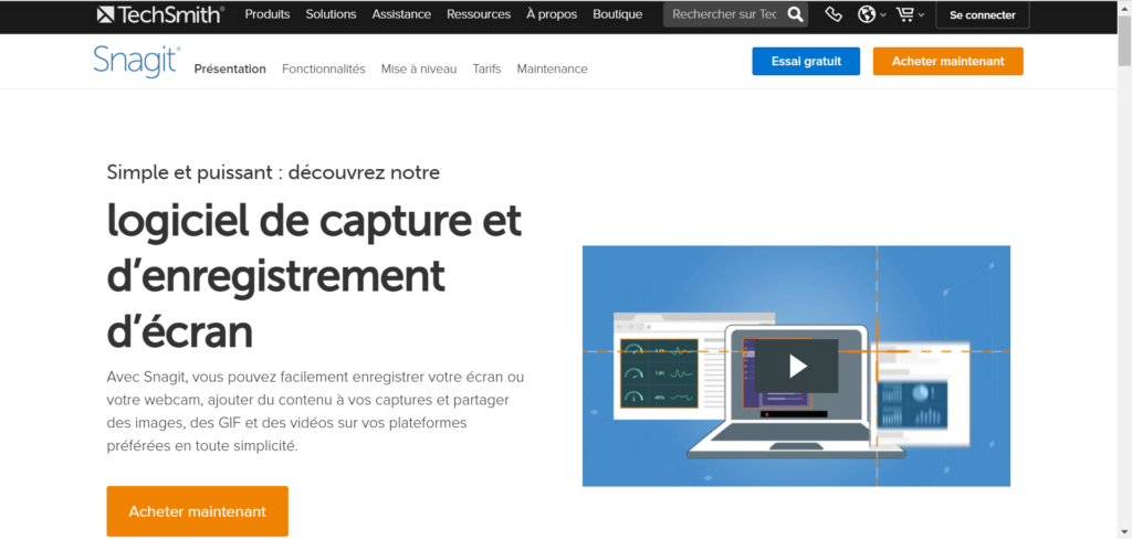 Snagit est un logiciel permettant de combiner deux images.