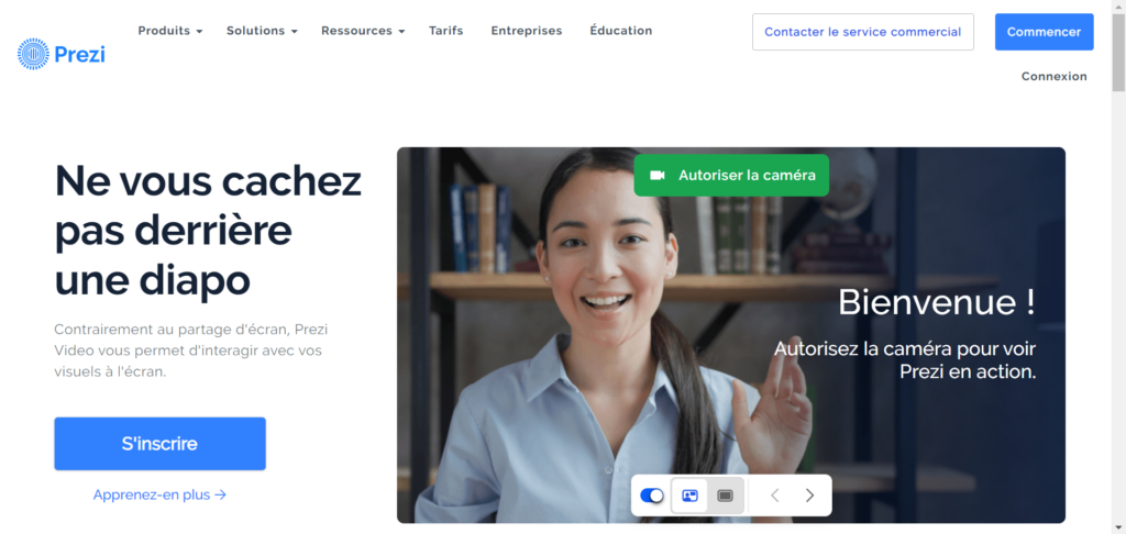 Prezi, logiciel de communication interne en entreprise.