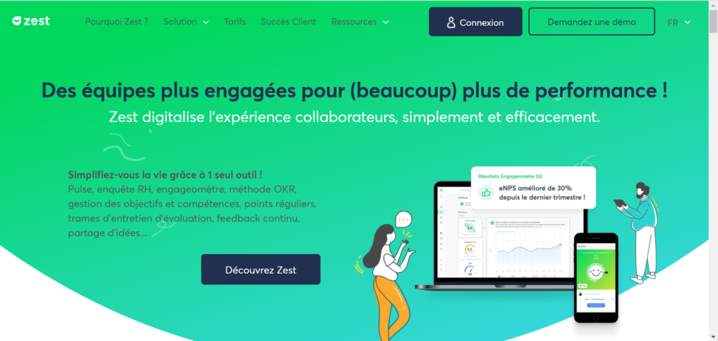 Zest, application de feedback.