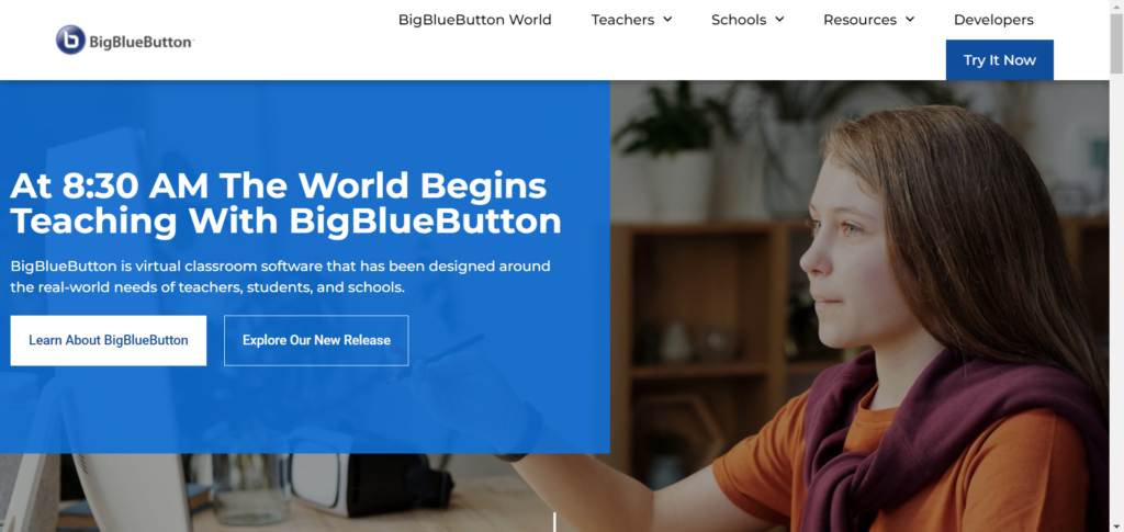 BigBlueButton, outil de classe virtuelle.