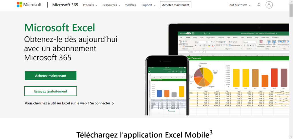 Microsoft Excel, outil pour la création d'un mode opératoire.