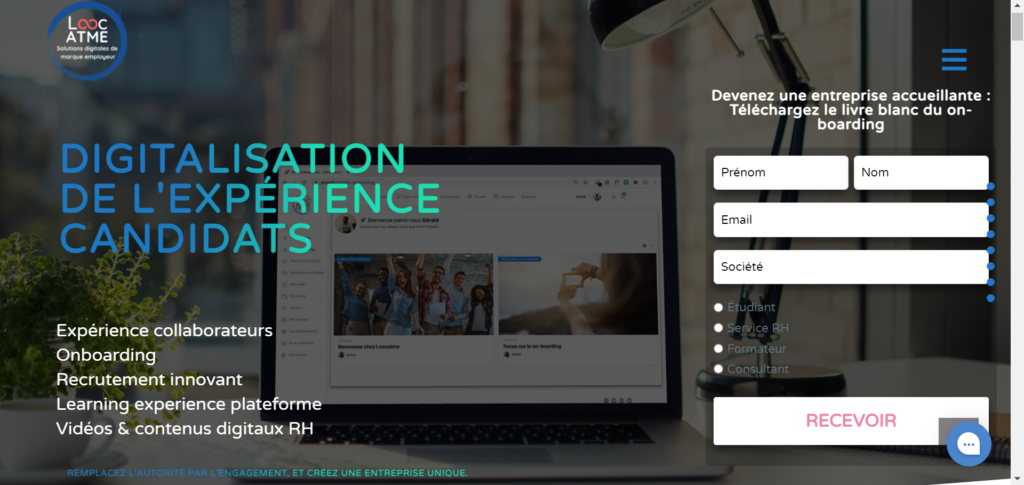 Loocatme, plateforme d'onboarding.