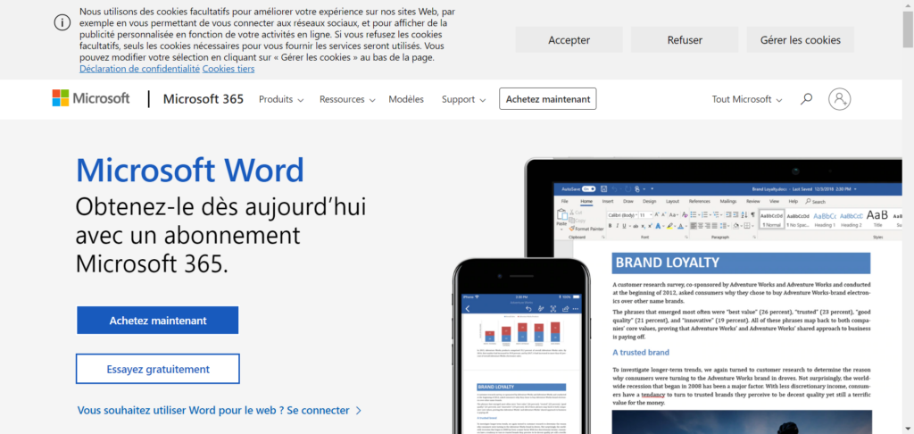 Microsoft Word est un outil efficace pour créer une SOP.