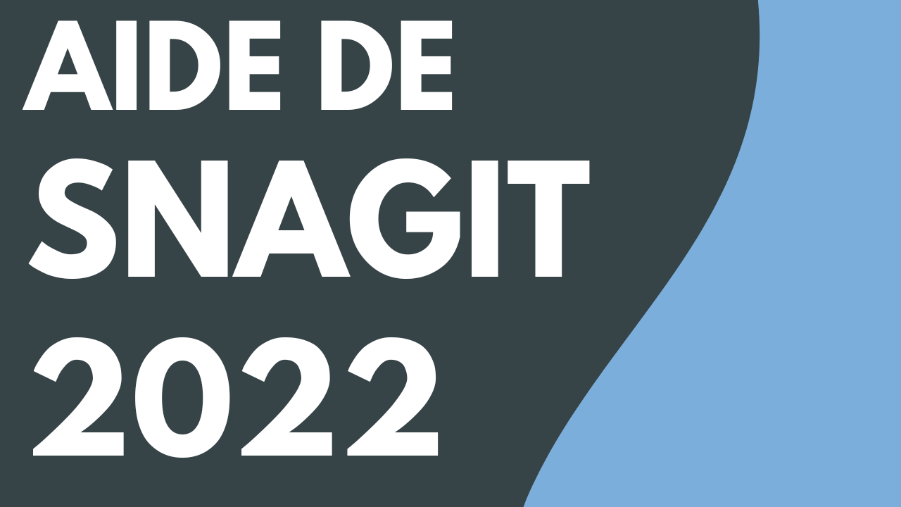 PDF de l’aide de Snagit version 2022