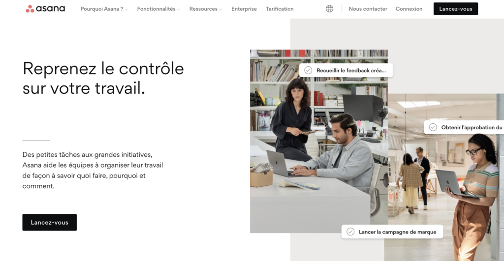 Asana est un outil efficace pour manager une équipe à distance.
