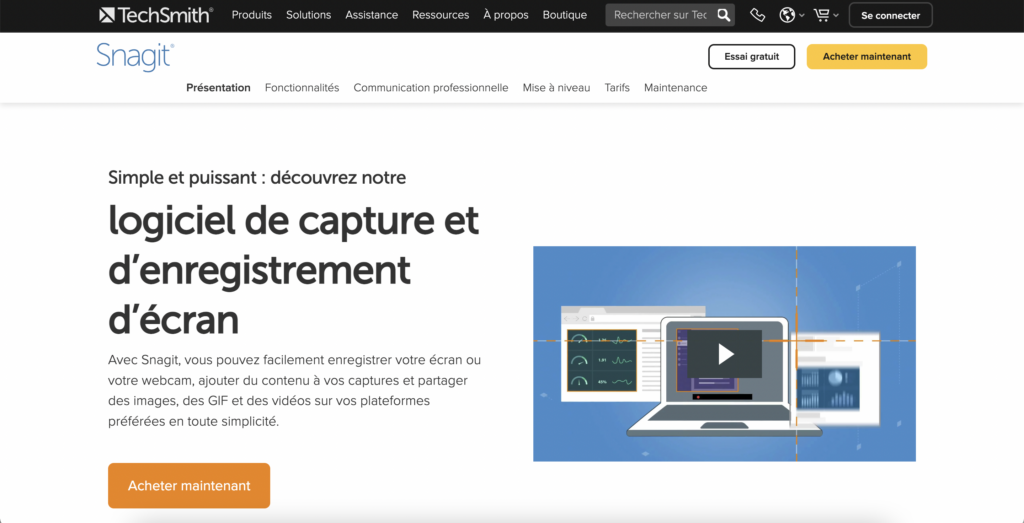 Snagit est un logiciel qui vous permettra d'opter pour des méthodes de travail plus efficaces.