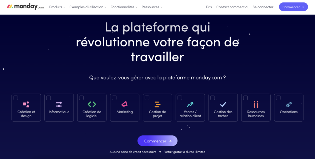 Monday.com est un logiciel qui vous permettra d'avoir les compétences pour manager une équipe.