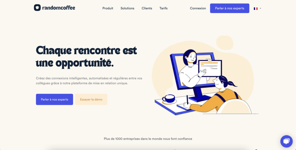 RandomCoffee est un outil de télétravail efficace. 