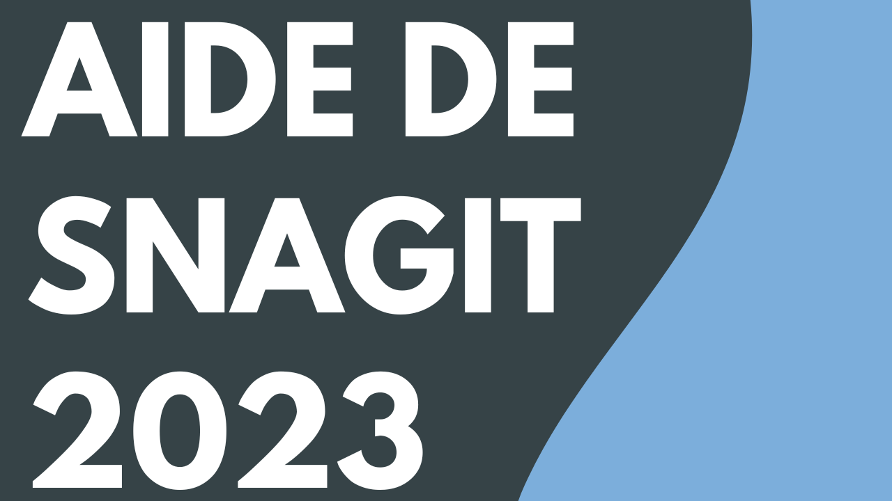 PDF d’aide pour Snagit 2023