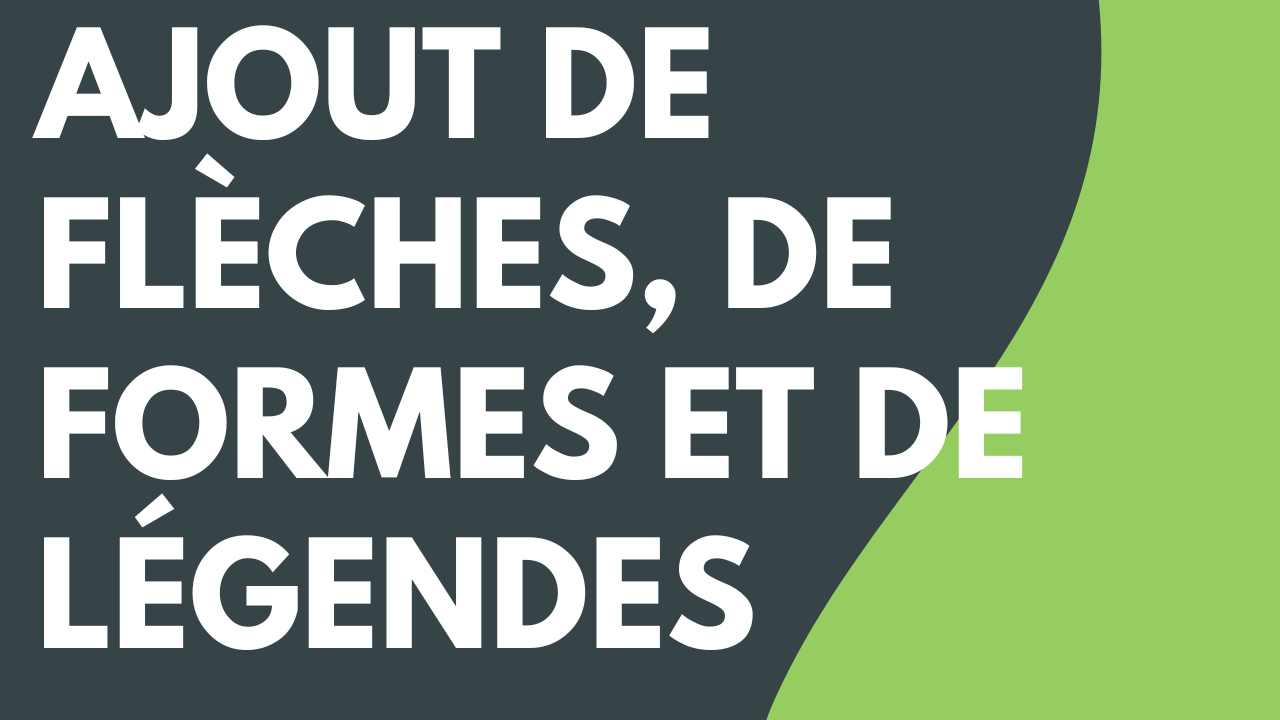 Ajout de flèches, de formes et de légendes