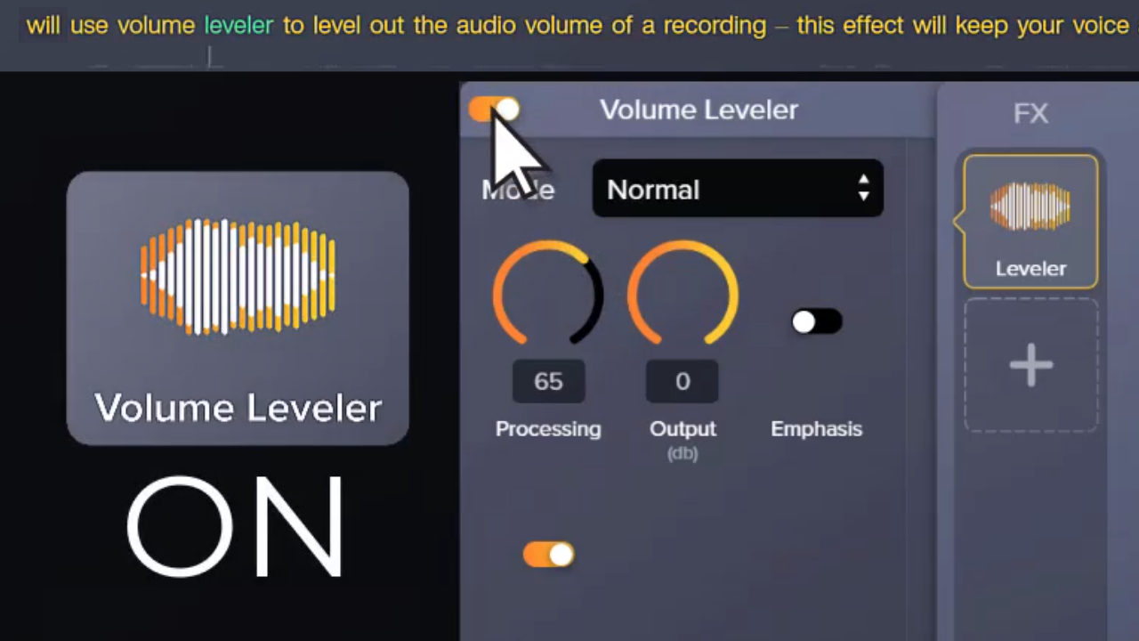 Niveleur de volume