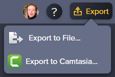options d’exportation