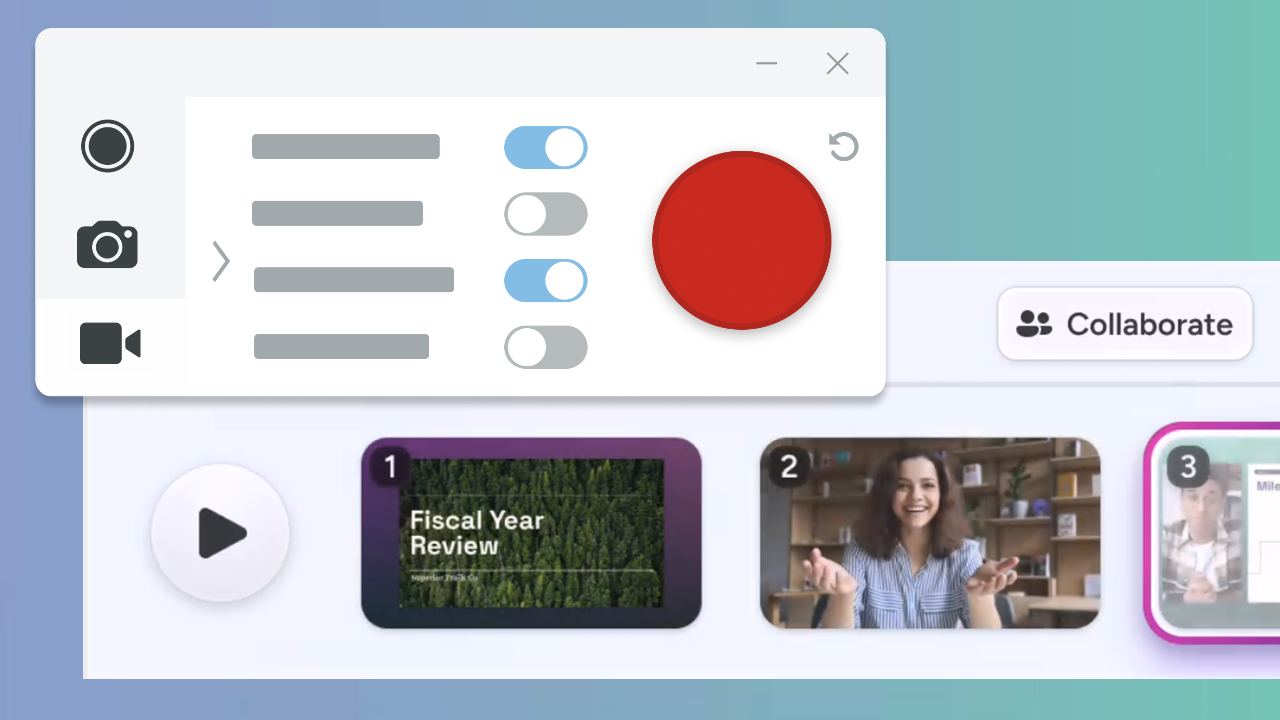 Enregistrement vidéo Snagit vers Camtasia Online