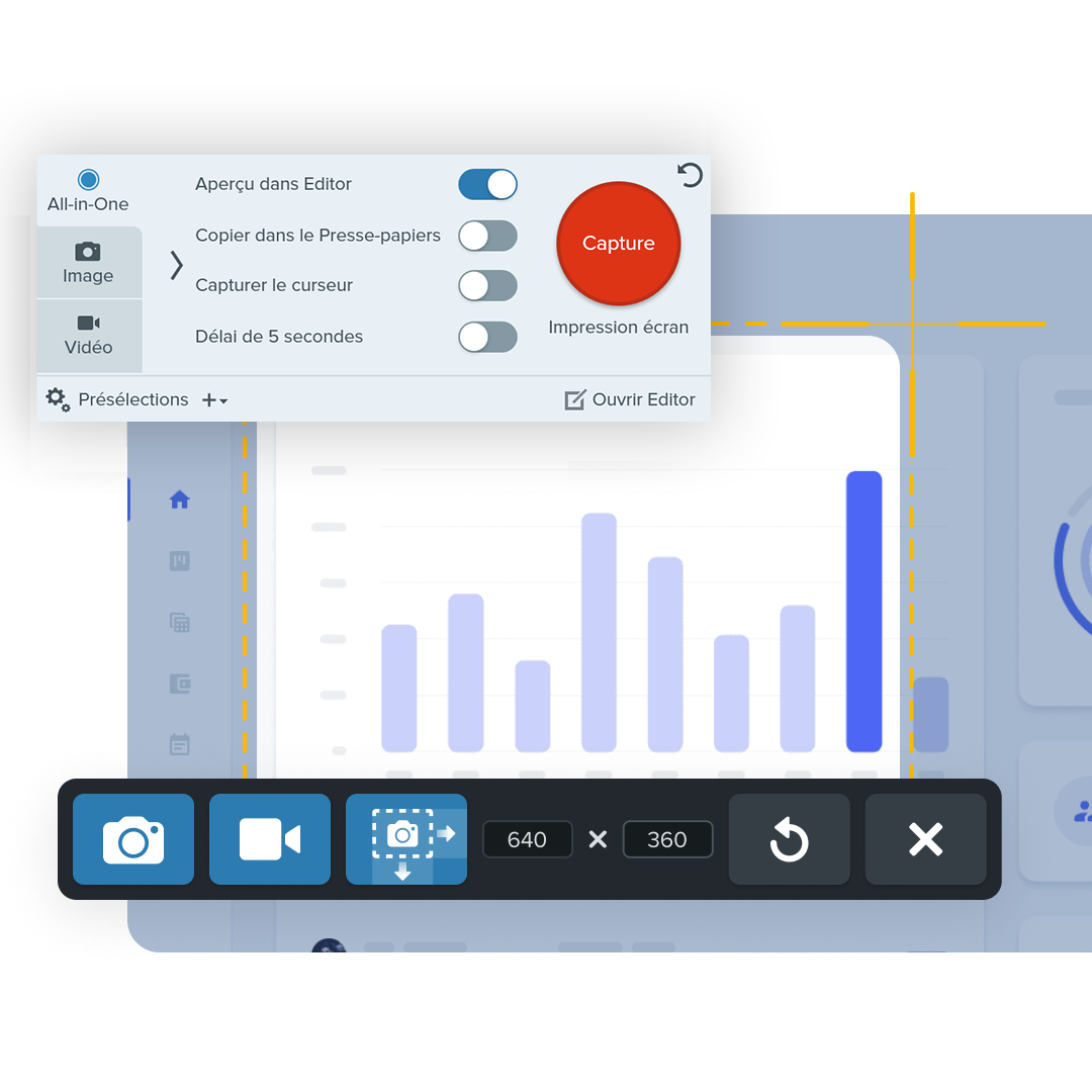 Capture d'ecran avec Snagit