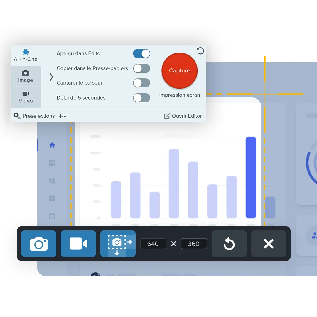 Capture d'ecran avec Snagit